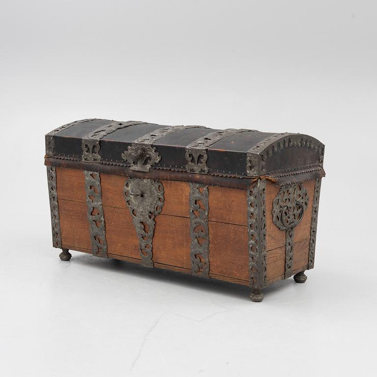 A Swedish baroque chest, circa 1700.