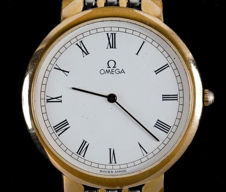 HERRARMBANDSUR, Omega Deville, quartz i box, 1980/90-tal.