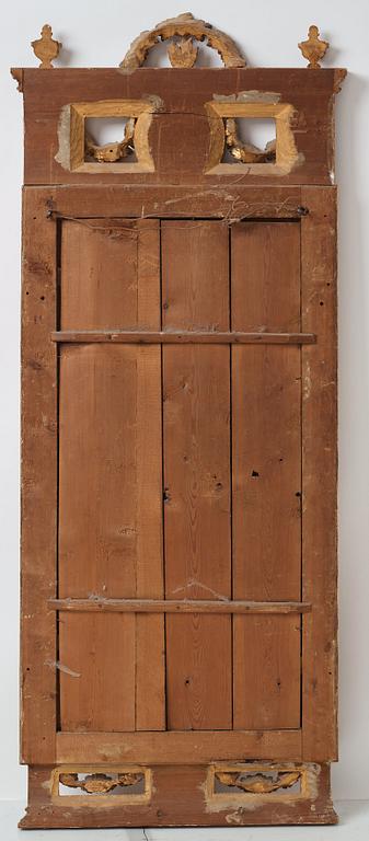 A Gustavian mirror dated 1787 by Lago Lundén (master in Stockholm 1773-1819).