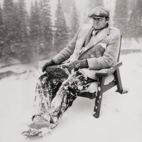 Albert Watson, "Jack Nicholson at his house Aspen February 1981".