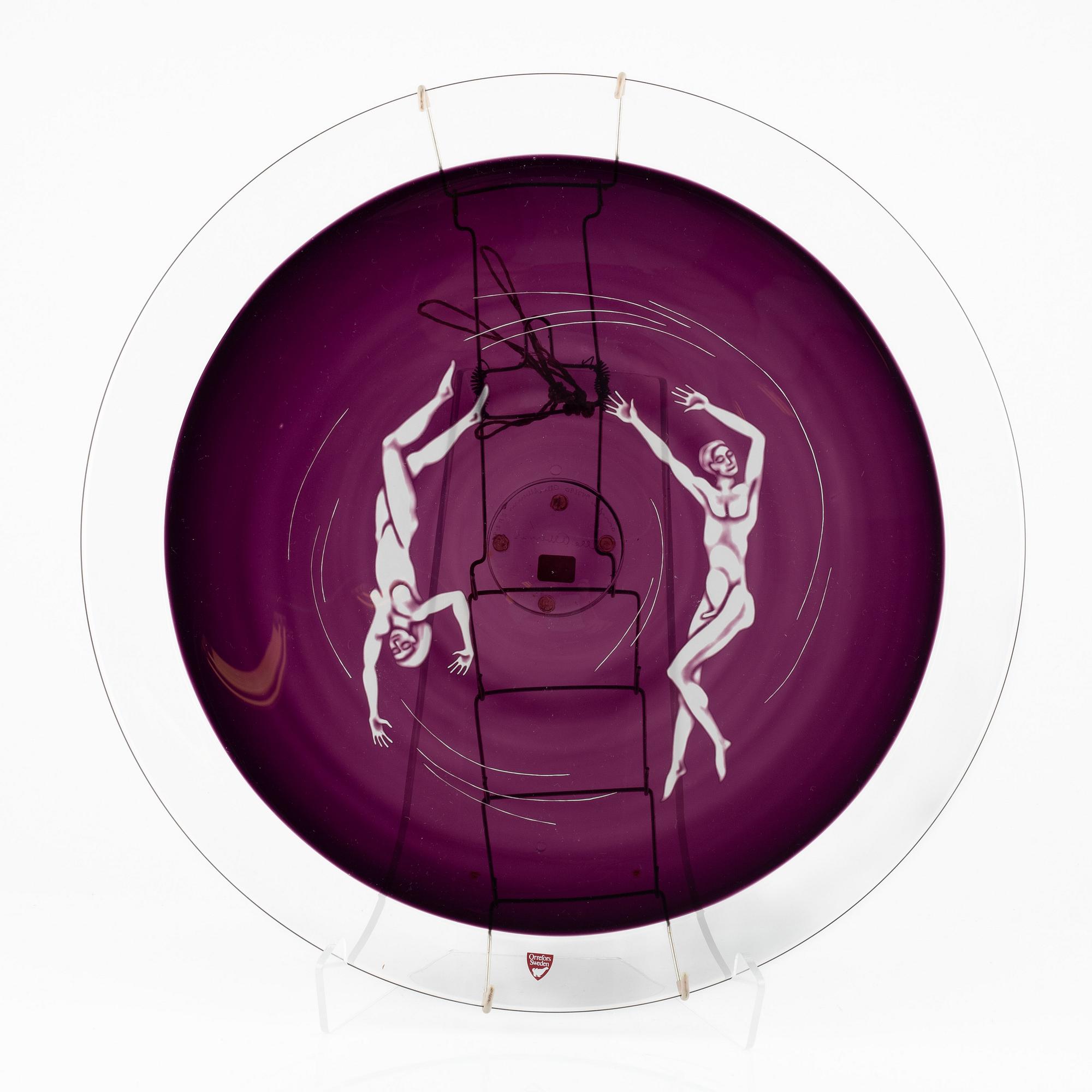 Olle Alberius, praktfat, Orrefors.