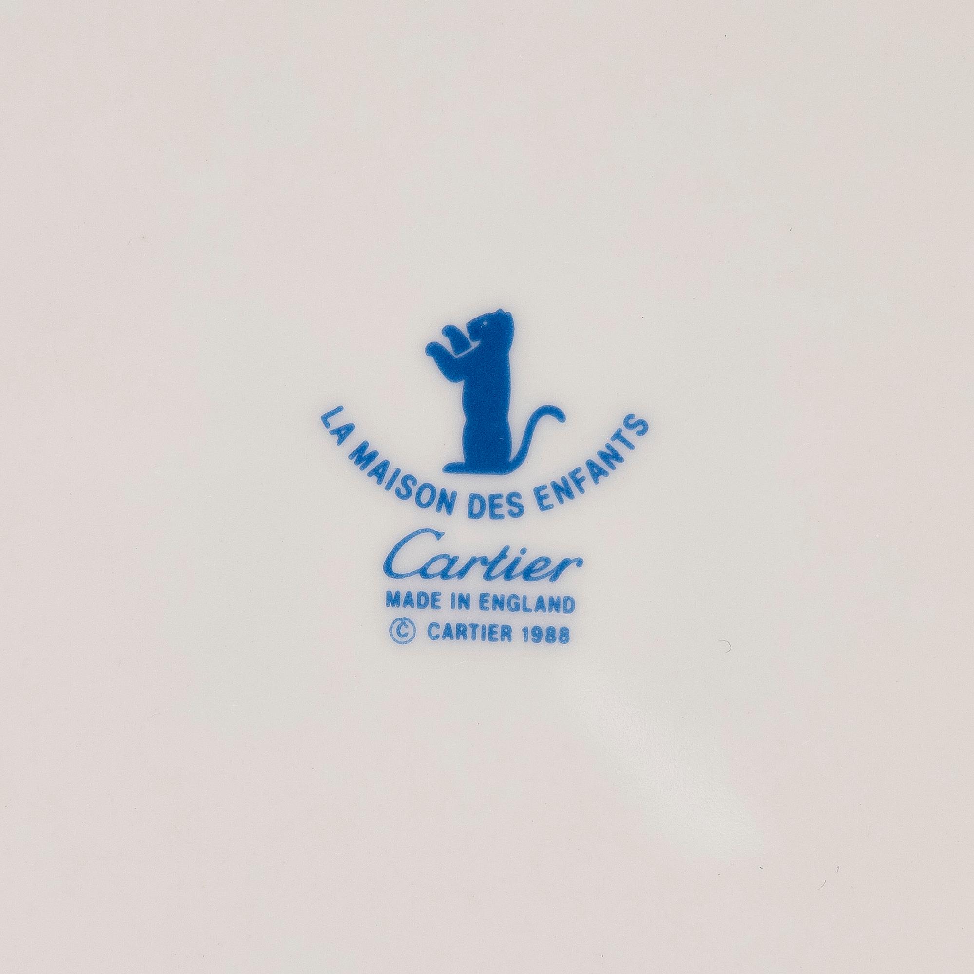 Cartier, barnservis, 4 delar porslin, "La Maison des Enfants.