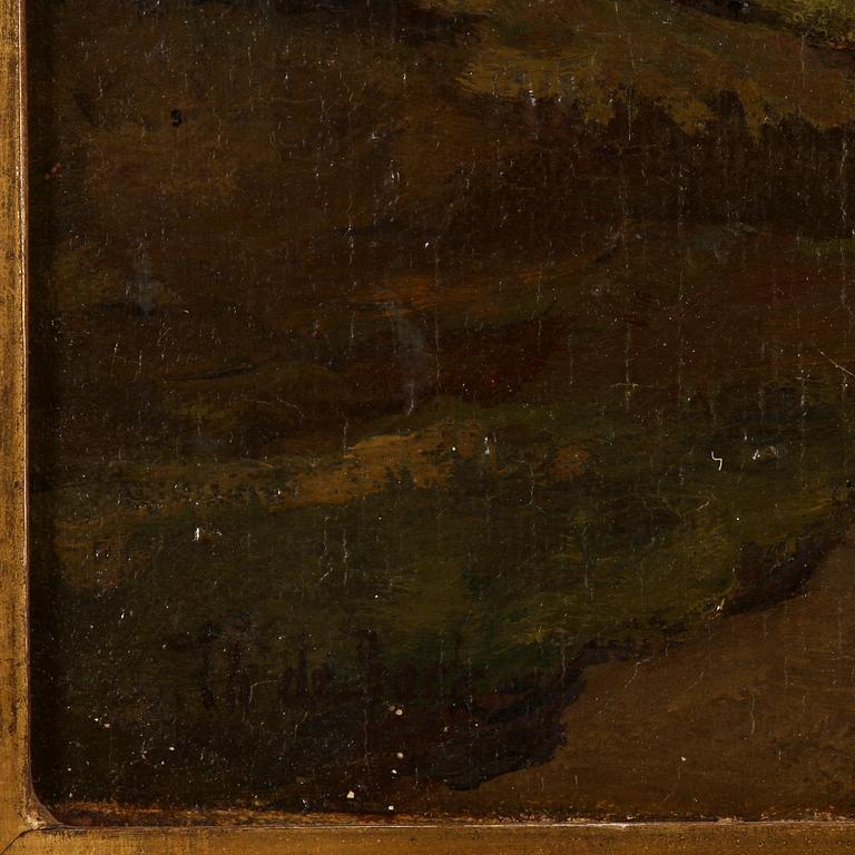 THÉOPHILE DE BOCK, olja på duk, sign.