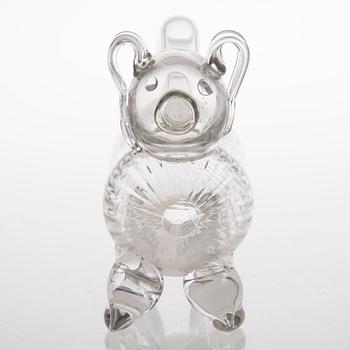 KARAFF, glas, Brännvinshund, 1900-tal.