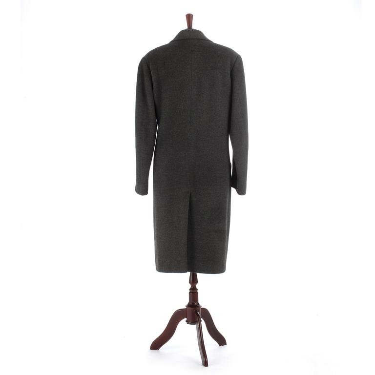 A.W. BAUER, a grey woolblend coat.