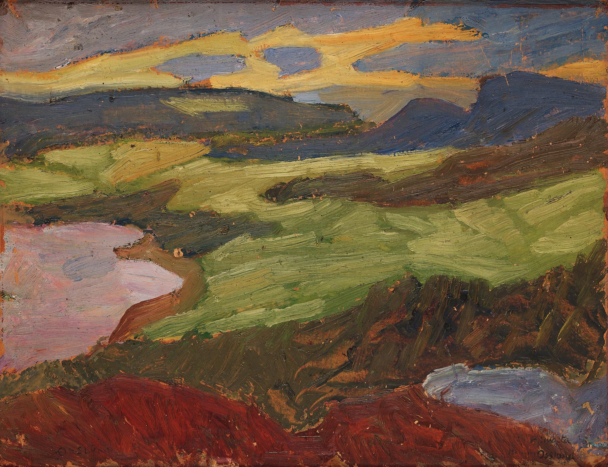 Helmer Osslund, Landscape from the north of Sweden.