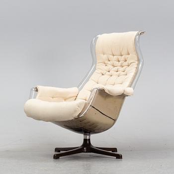 Alf Svensson & Yngvar Sandström, a 'Form 8'/'Galaxy' easy chair, Dux, 1970's.