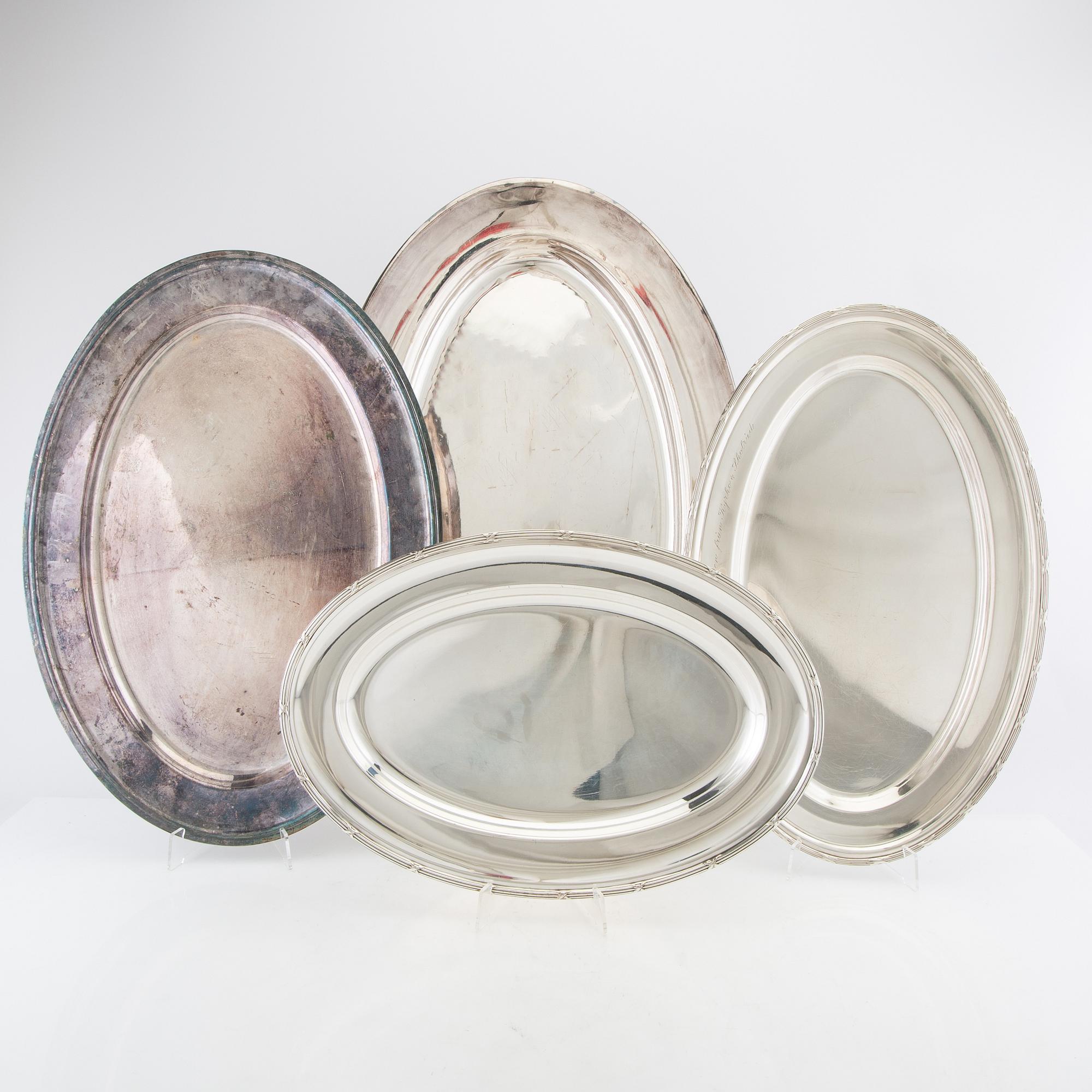 Serving dishes 4 pcs first half of the 20th century silver-plated.