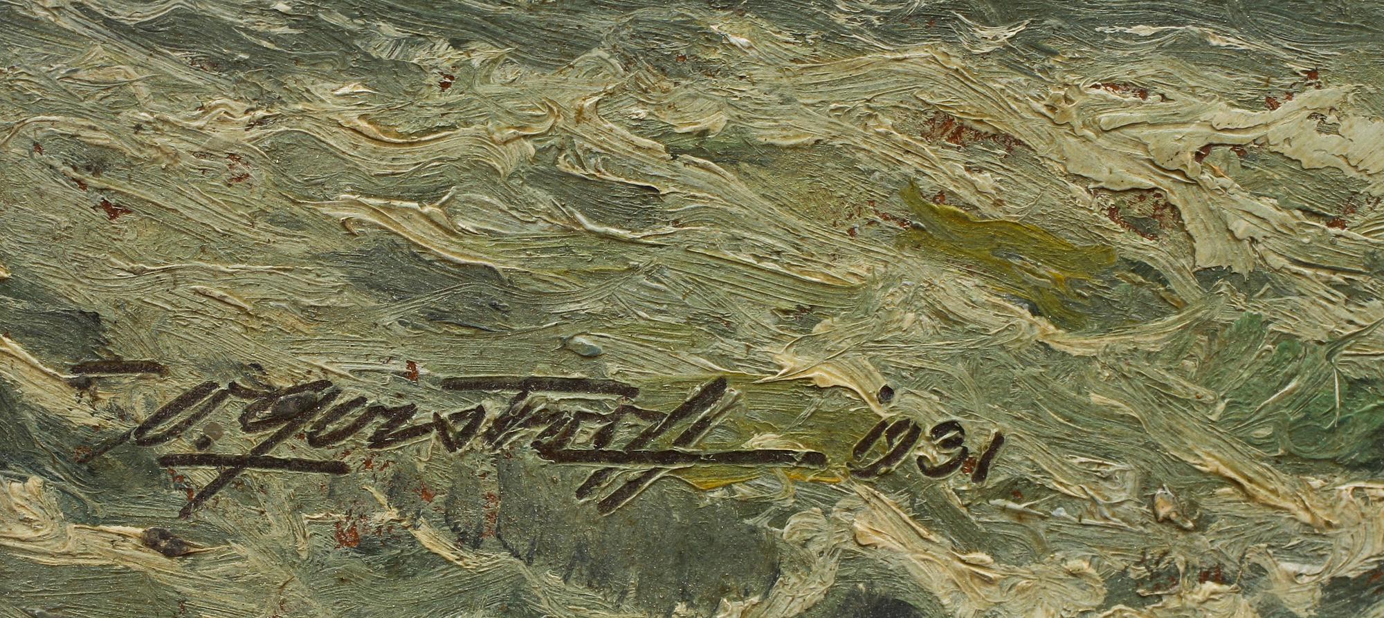 VICTOR QUISTORFF, olja på duk, sign o dat 1931.