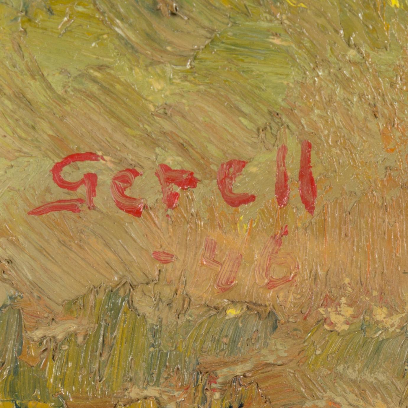 GRETA GERELL, oil on panel, signerad.