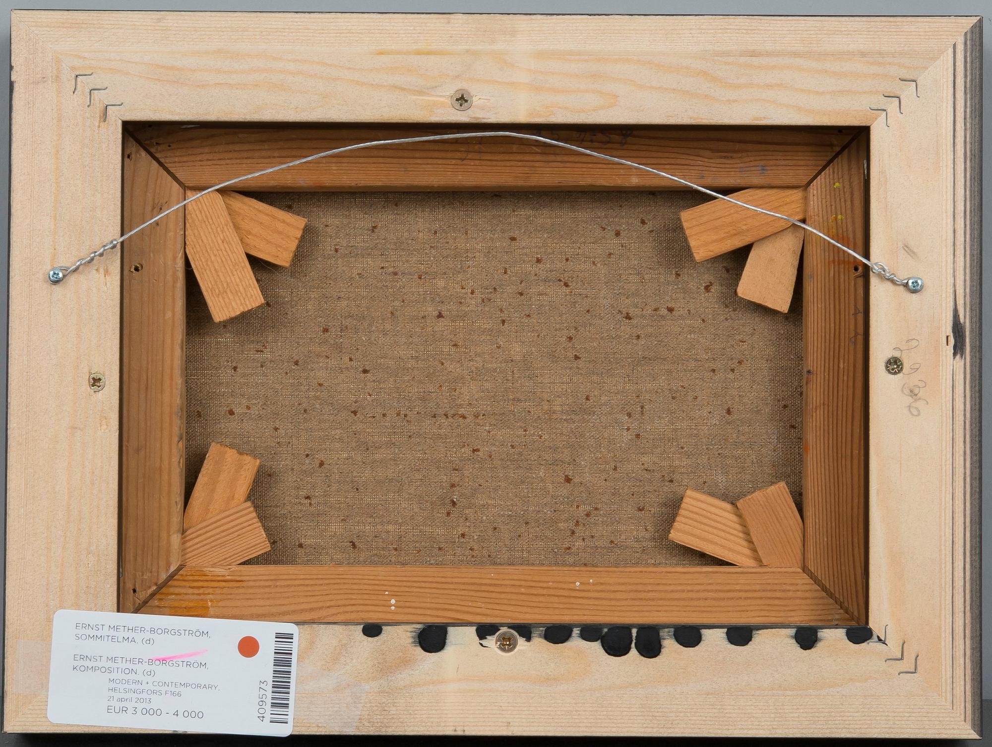 Ernst Mether-Borgström, KOMPOSITION.