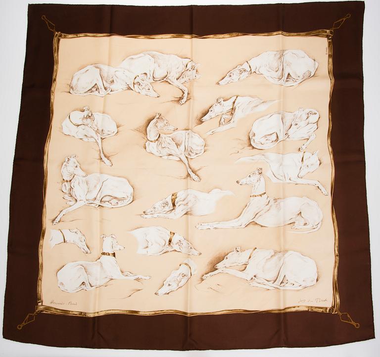 SCARF, "Les Levriers", Hermès.