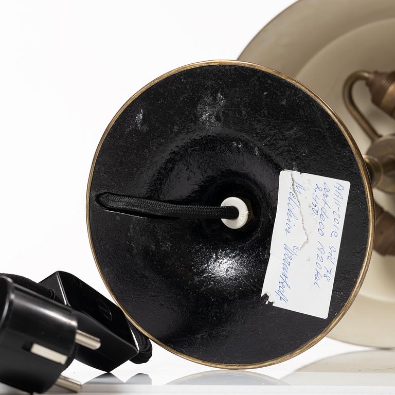 Melchior Wernstedt, a table lamp model "25760", Nordiska Kompaniet, 1920s.