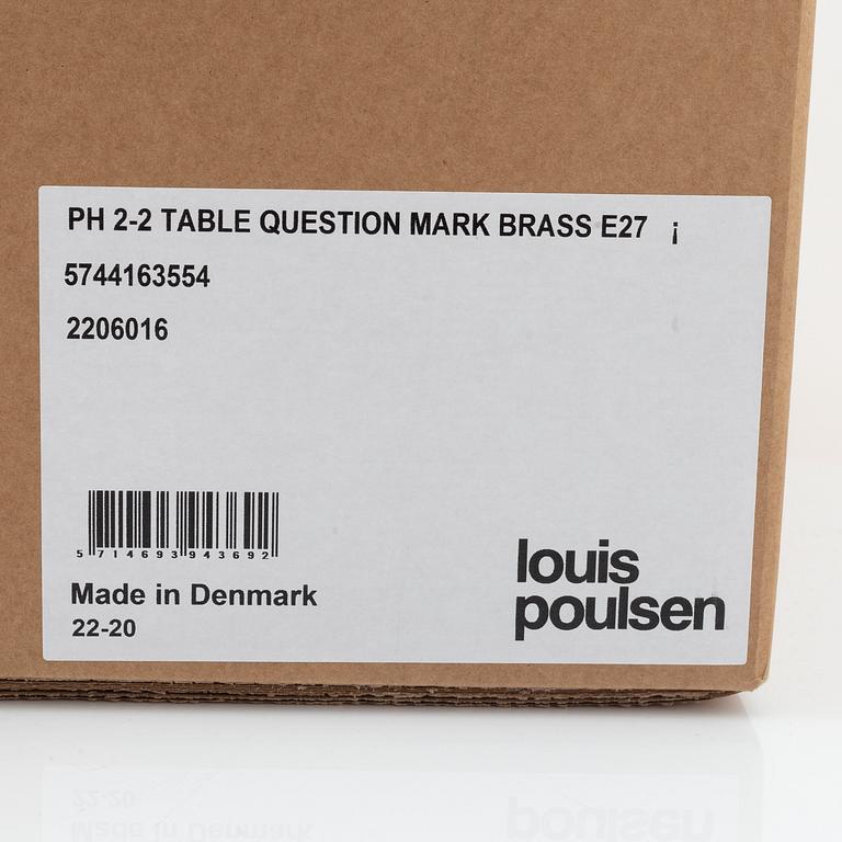 Poul Henningsen, bordslampa, "PH 2/2 Question Mark  Limited Edition", Louis Poulsen, Danmark, 2021.