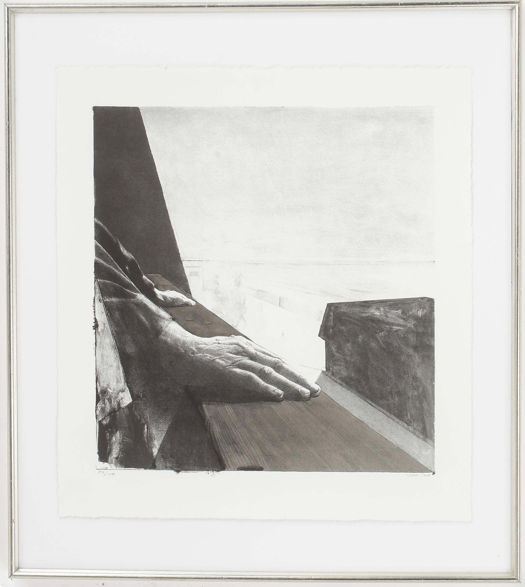 JOHN-E FRANZÉN. Litografi. Sign JEF o dat 1988, numr 59/150.