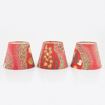 Josef Frank, three lampshades, 'Catleya',  Firma Svenskt Tenn.