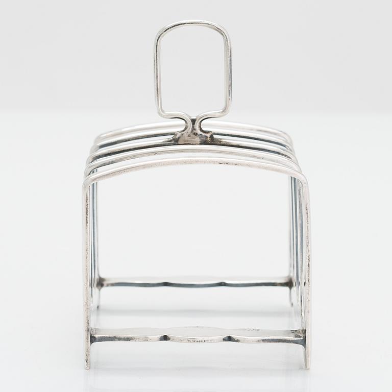 Atkin Brothers, toastrack, sterlingsilver, Sheffield, England 1936.