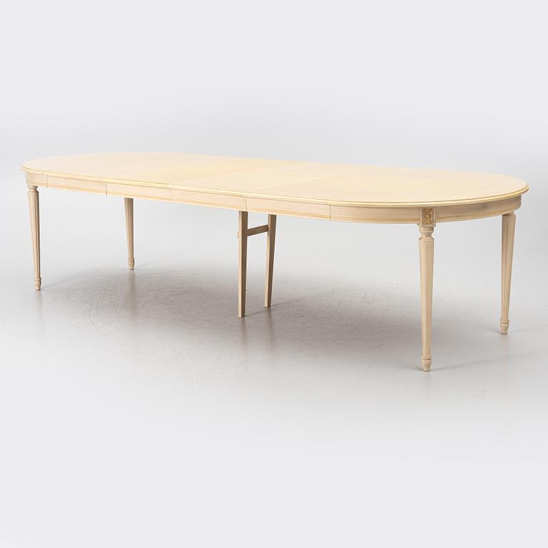 A dining table, Gustavian style, late 20th Century.