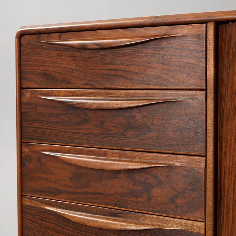 Kurt Østervig, a walnut sideboard, Brande Møbelfabrik, Denmark 1950's.