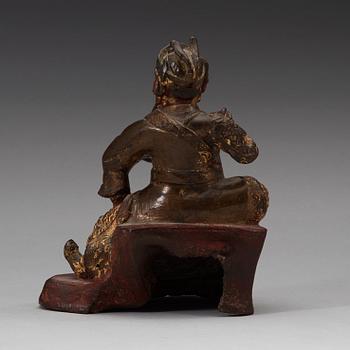 GUANYU, brons. Ming dynastin, 1600-tal.