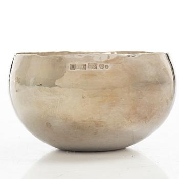 Leif Söderlund Silversmide, gräddsnipa och sockerskål, silver, Borlänge 1979-1980.