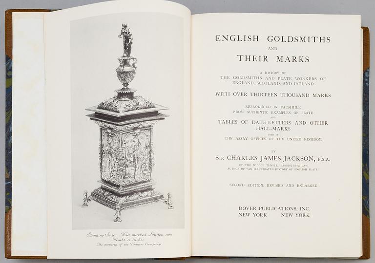 BOOKS, 5 vol. About silver.