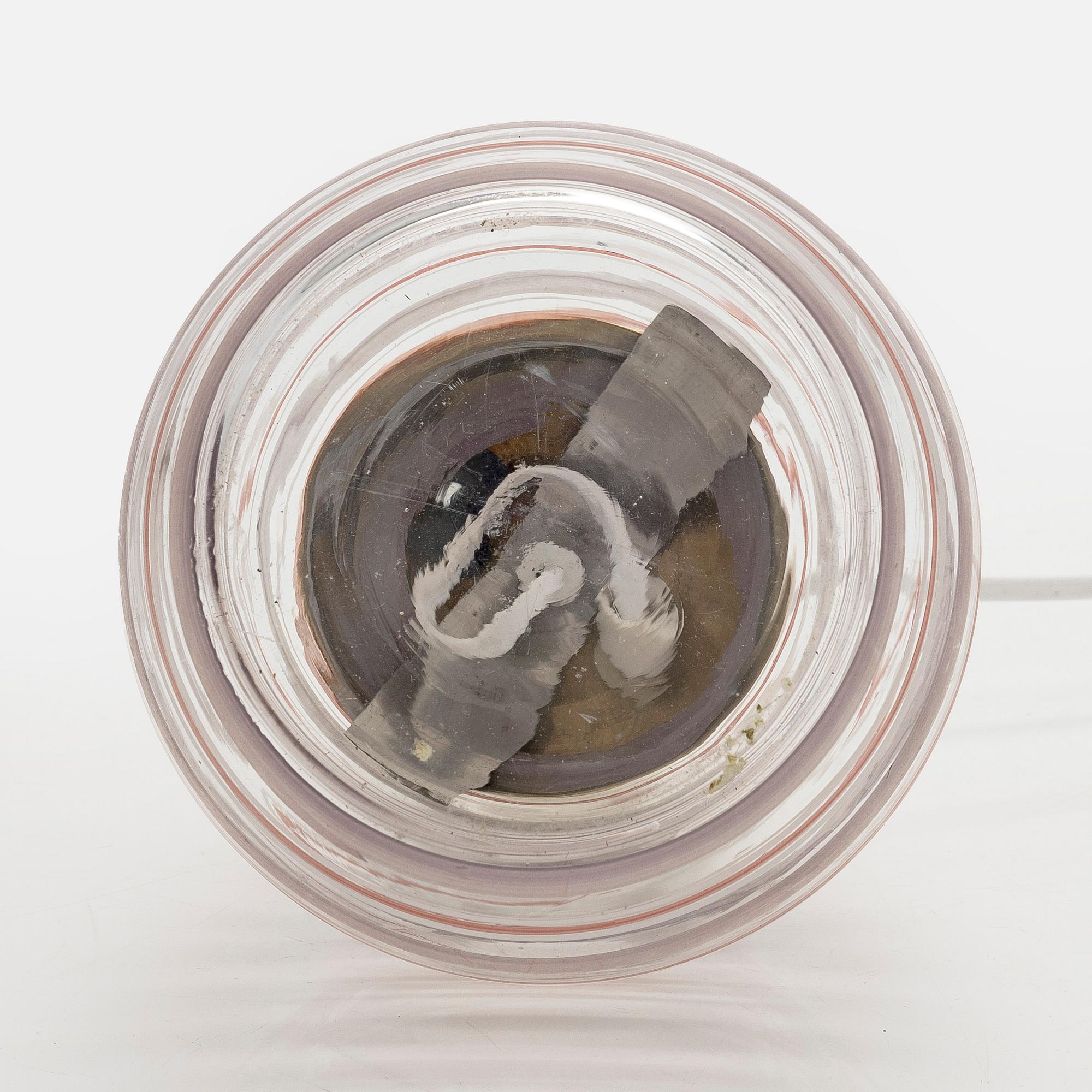 Bordslampa, Köklax Glasbruk, 1930-tal.