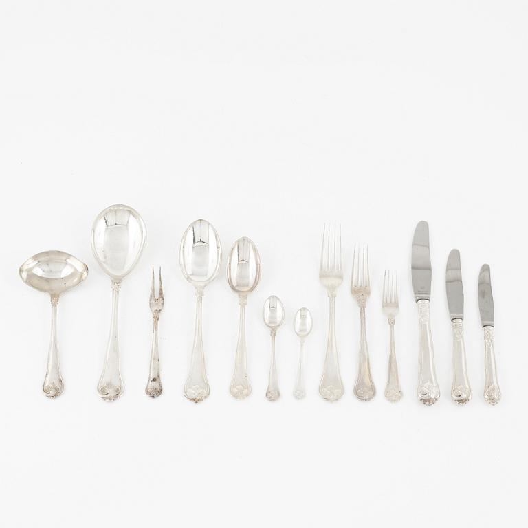 116 pieces silver cutlery, mostly ECE, Cederins Guld AB, Örebro 1945.