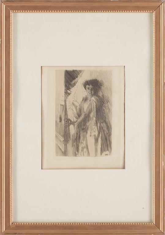 ANDERS ZORN, etsning, monogramsignerad och daterad -89 i plåten.