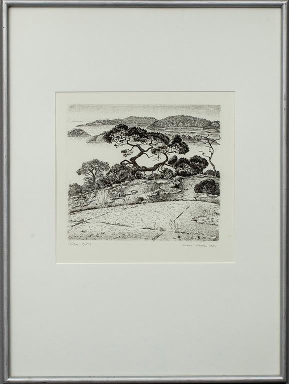 INARI KROHN, litografi, 13/300 tpl' a sign. och dat. 1981.