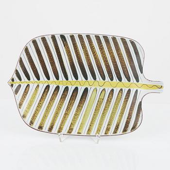 Stig Lindberg, vas, stengods, Gustavsberg och vas samt fat, fajans, Gustavsbergs studio.