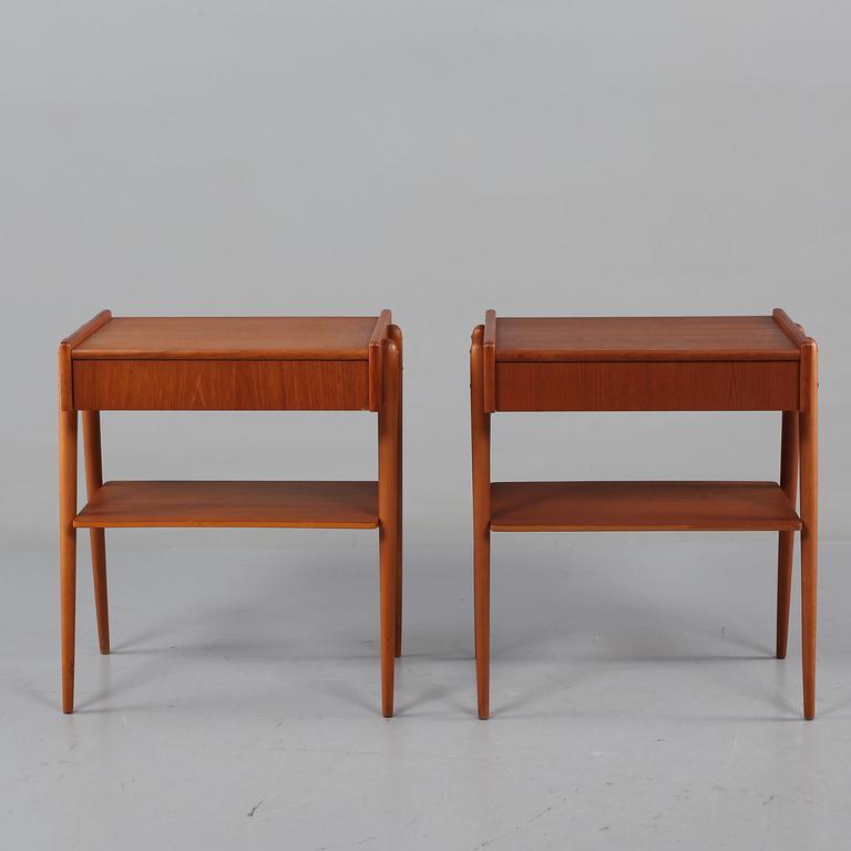 SÄNGBORD, ett par, 1950/60-tal.