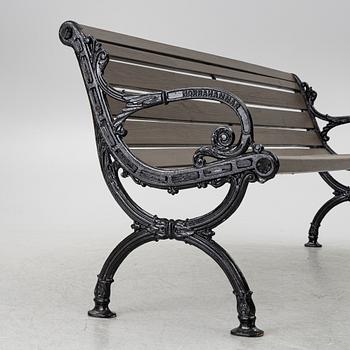 A garden bench, Norrahmmars Bruk, Sweden, later part of the 20th century.