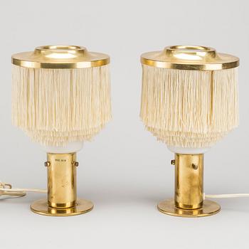 A PAIR OF TABLE LAMPS BY HANS AGNE JAKOBSSON MODELL B 145.