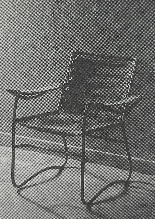 Sven Markelius, a rare armchair, AB Stockholms Nya Järnsängsfabrik, ca 1930.