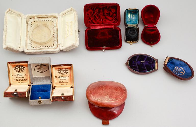 SMYCKESASKAR, 9 st, 1800-/1900-tal.