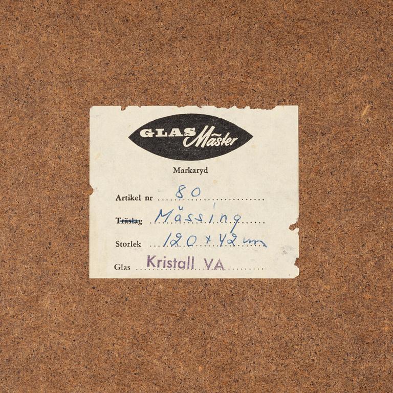 Spegel, modell 80, Glasmäster, Markaryd, 1900-talets andra hälft.