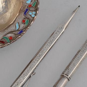 PARTI SILVER, 3 delar, 1900-tal. Total vikt 75 g.