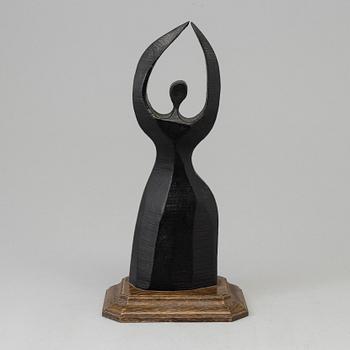 GUNNAR KANEVAD, sculpture, cast iron, signed and dated 1973.
