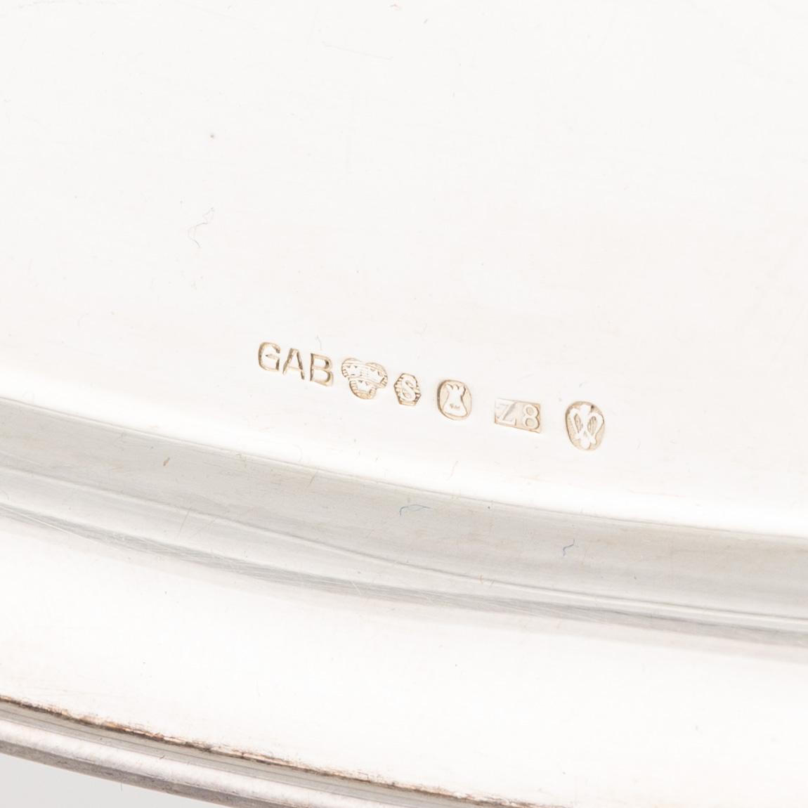 Silverföremål, 9 delar, bland annat Eric Råström, Råströms Silver- O Nysilverfabrik, Stockholm, 1955.