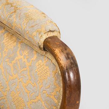 Birger Hahl, soffa samt fåtöljer, ett par, Haimi Oy 1946.