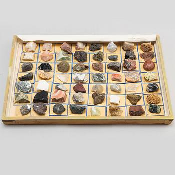 A circa 1900 collection of 112 mineral samples.