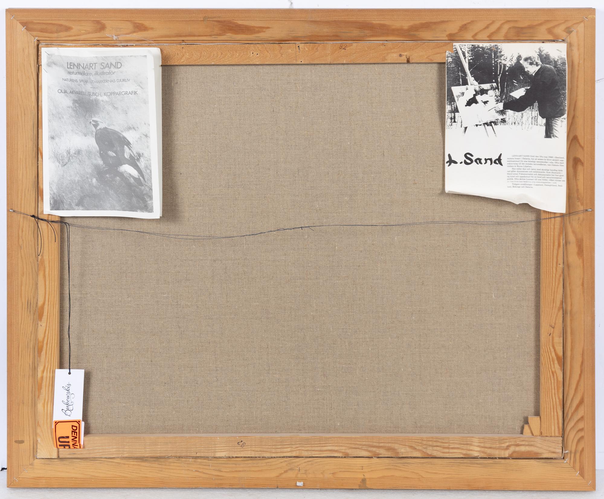 Lennart Sand, Early morning with moose on the bog.