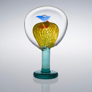OIVA TOIKKA, GLASSKULPTUR. Lollipop. Sign. Oiva Toikka, Nuutajärvi 2004, 72/100.