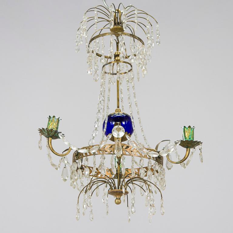An early 19th-century chandelier.