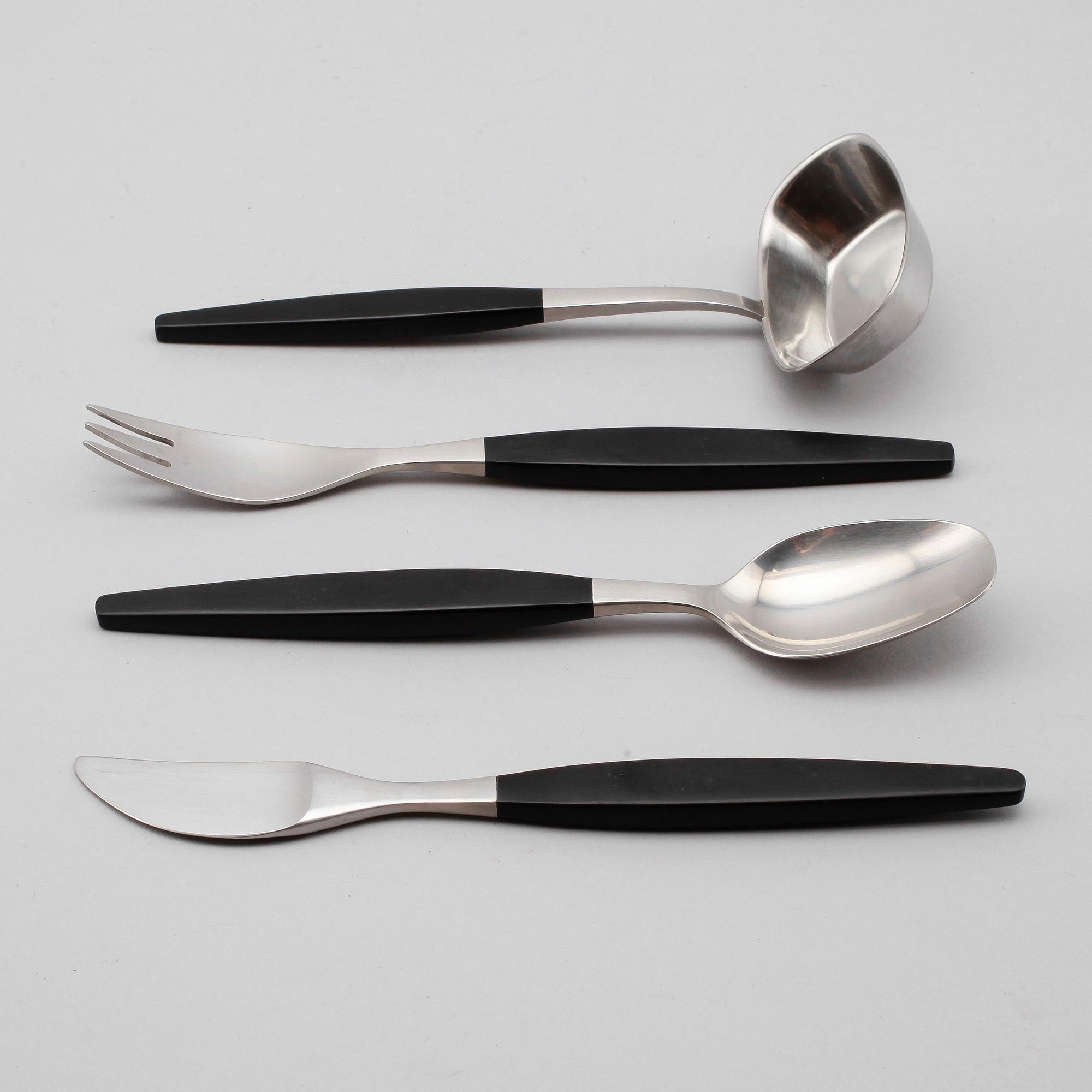 BESTICK, 34 delar, Folke Arström "Focus de Luxe", Gense, 1900-talets andra hälft.