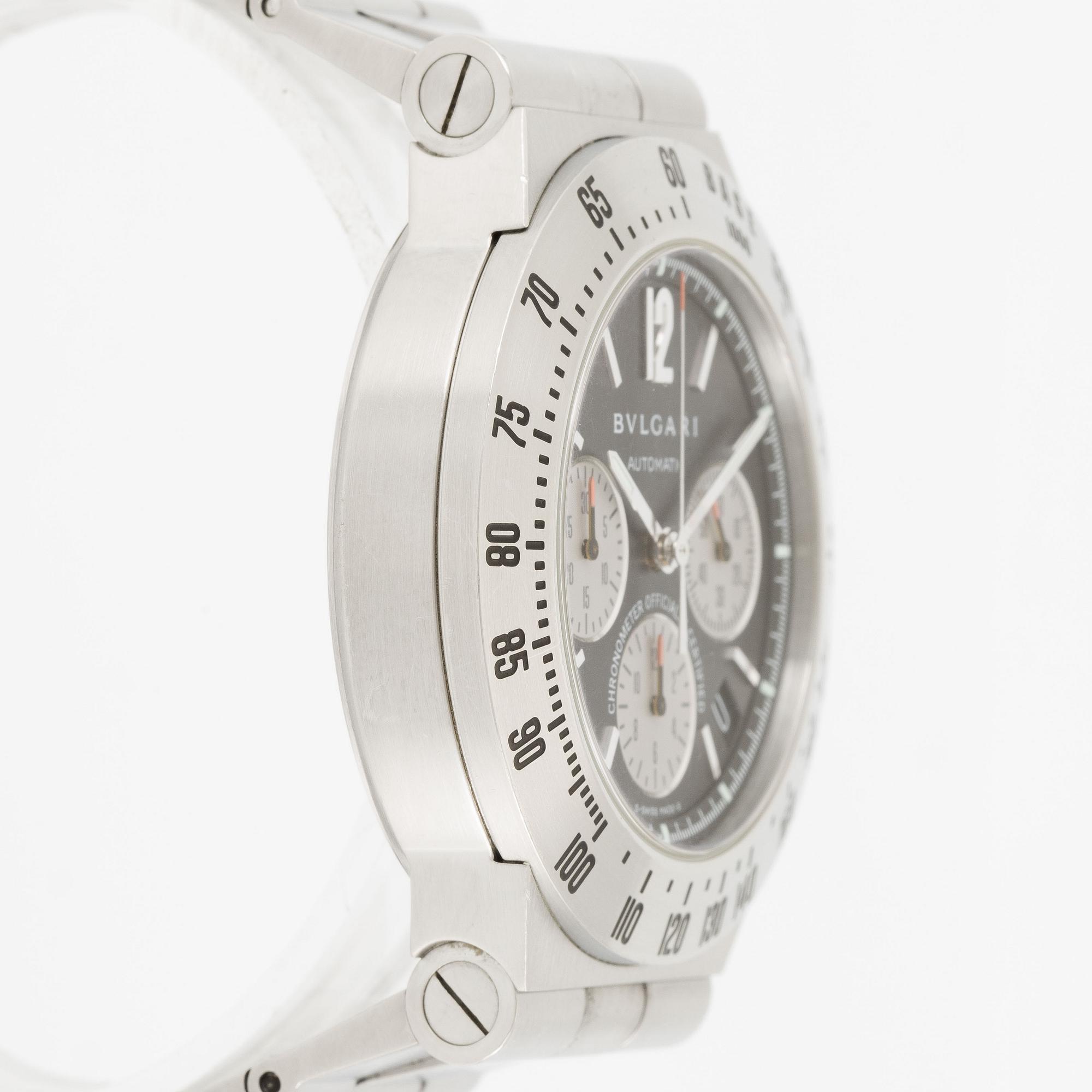 Bvlgari, Diagono, chronograph, ca 2004.