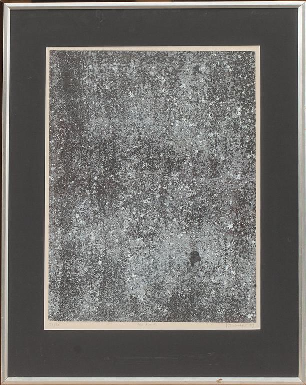 JEAN DUBUFFET, färglitografi, signerad, daterad 1959 o numrerad 21/30.