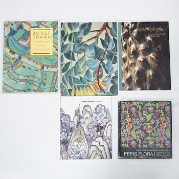 A collection of litterature and media about Estrid Ericson, Josef Frank and Firma Svenskt Tenn.