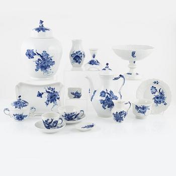 A 40-piece 'Blå blomst' porcelain coffee service, Royal Copenhagen, Denmark.